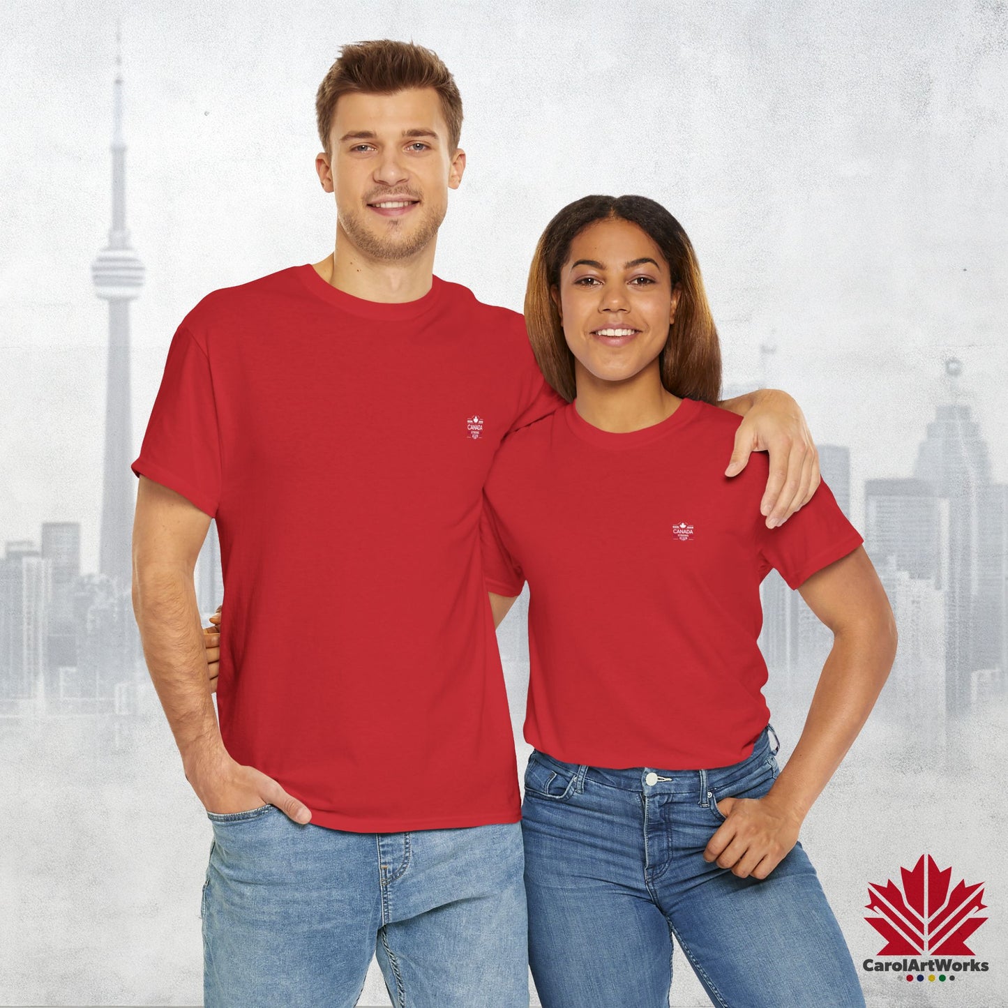 “Canada Strong Again” Unisex Cotton Tee – Comfortable Casual Wear