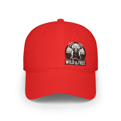“Wild & Free” Baseball Cap – Outdoor Hat for Adventurers