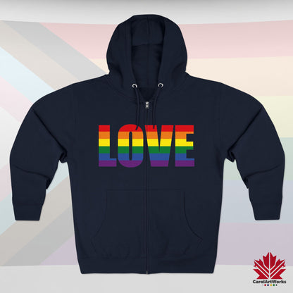 LOVE - Soft Zip Hoodie for Cool Days