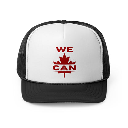“We Can” Trucker Cap – Inspirational Maple Leaf Design for Outdoor Enthusiasts