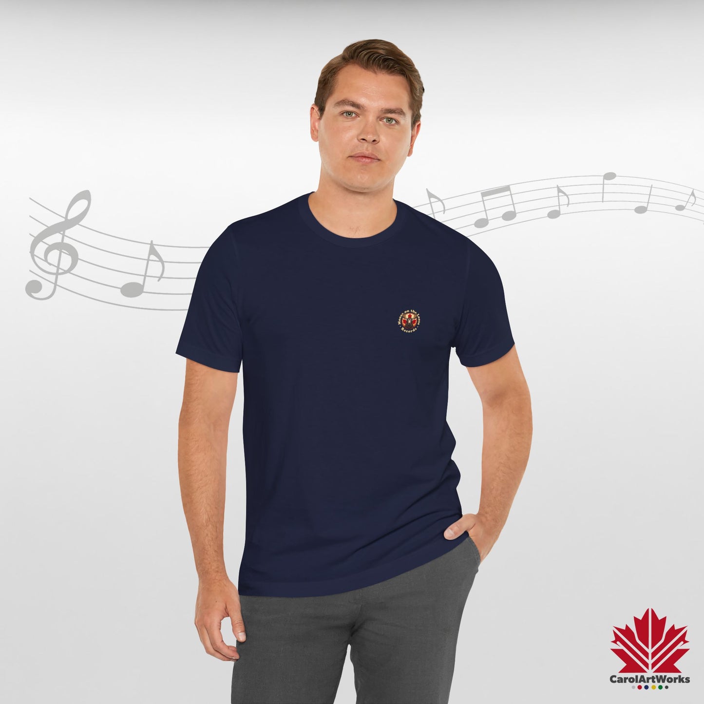 “Moose on the Loose Records” Unisex Short Sleeve Tee – A Hit for Every Playlist