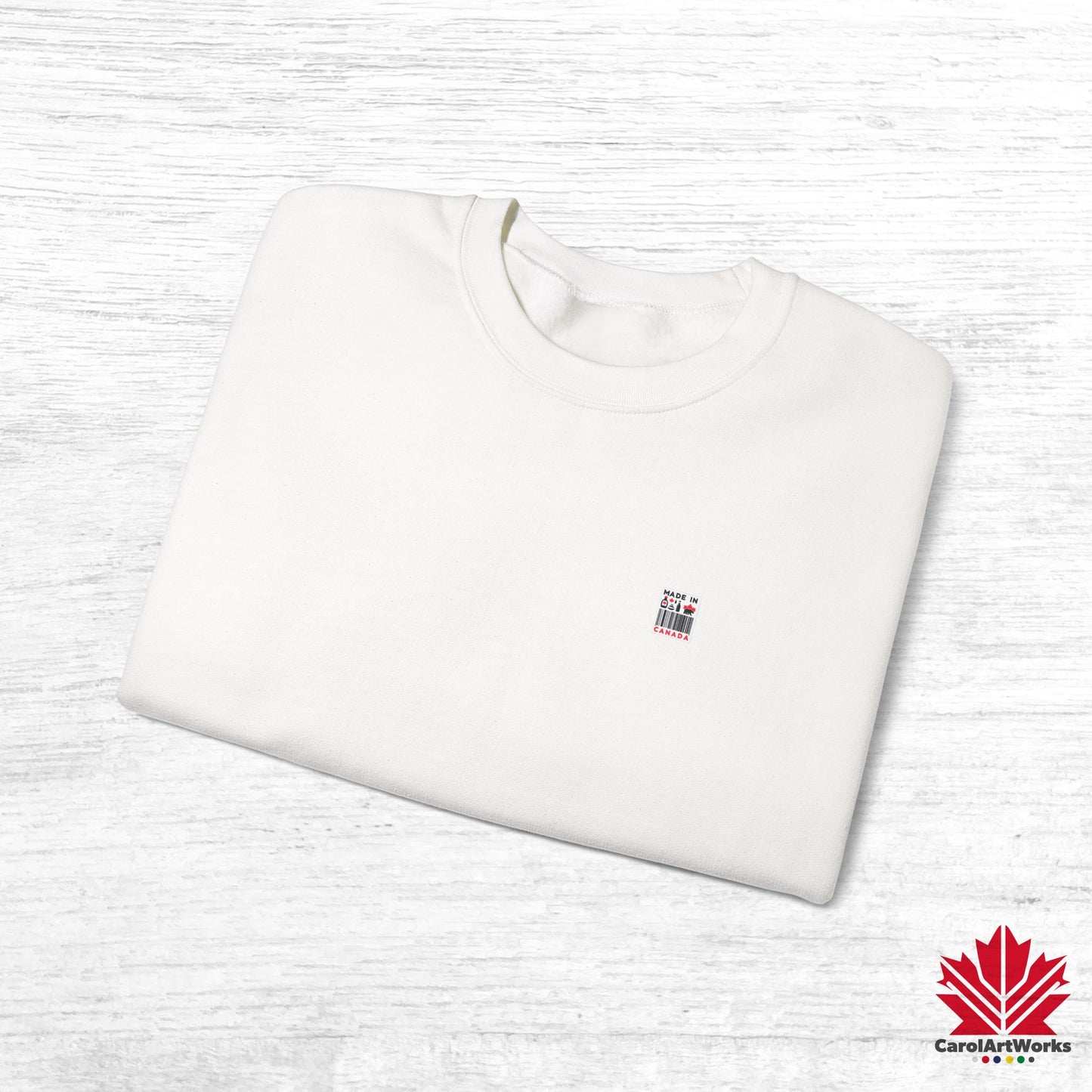 “Made in Canada” Unisex Sweatshirt – Minimalist, Playful and Proud