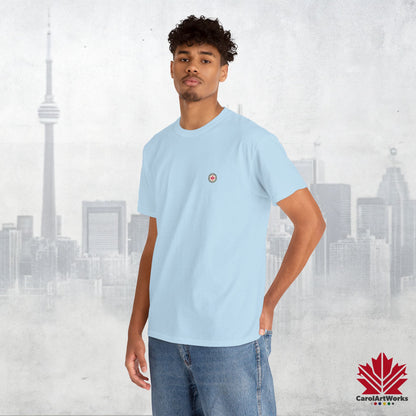 “North Strong” Compass Design – Unisex Cotton Tee – Navigate Adventure with Canadian Pride