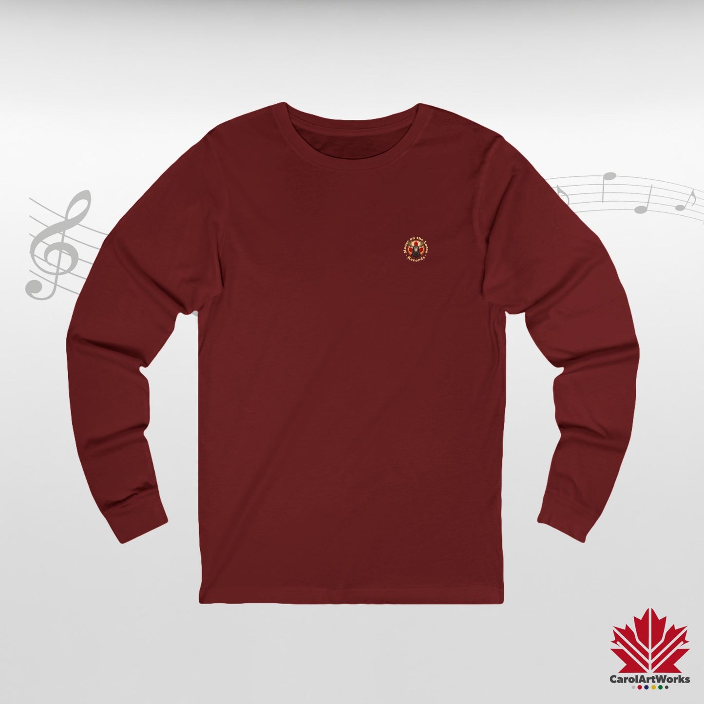 “Moose on the Loose Records” Long Sleeve Tee – Classic Style with a Canadian Rhythm