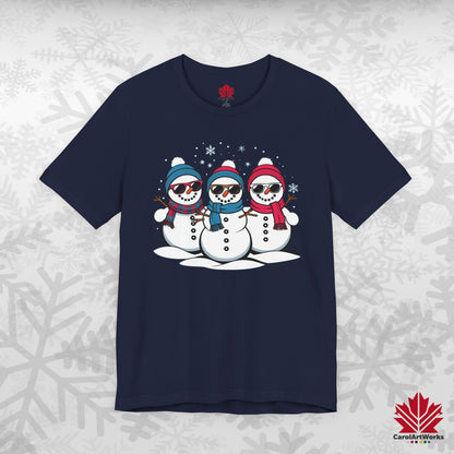 Cool Snow Squad | Funny Snowman Christmas Shirt | Matching Family Tee – Canadian-Made, Premium Cotton