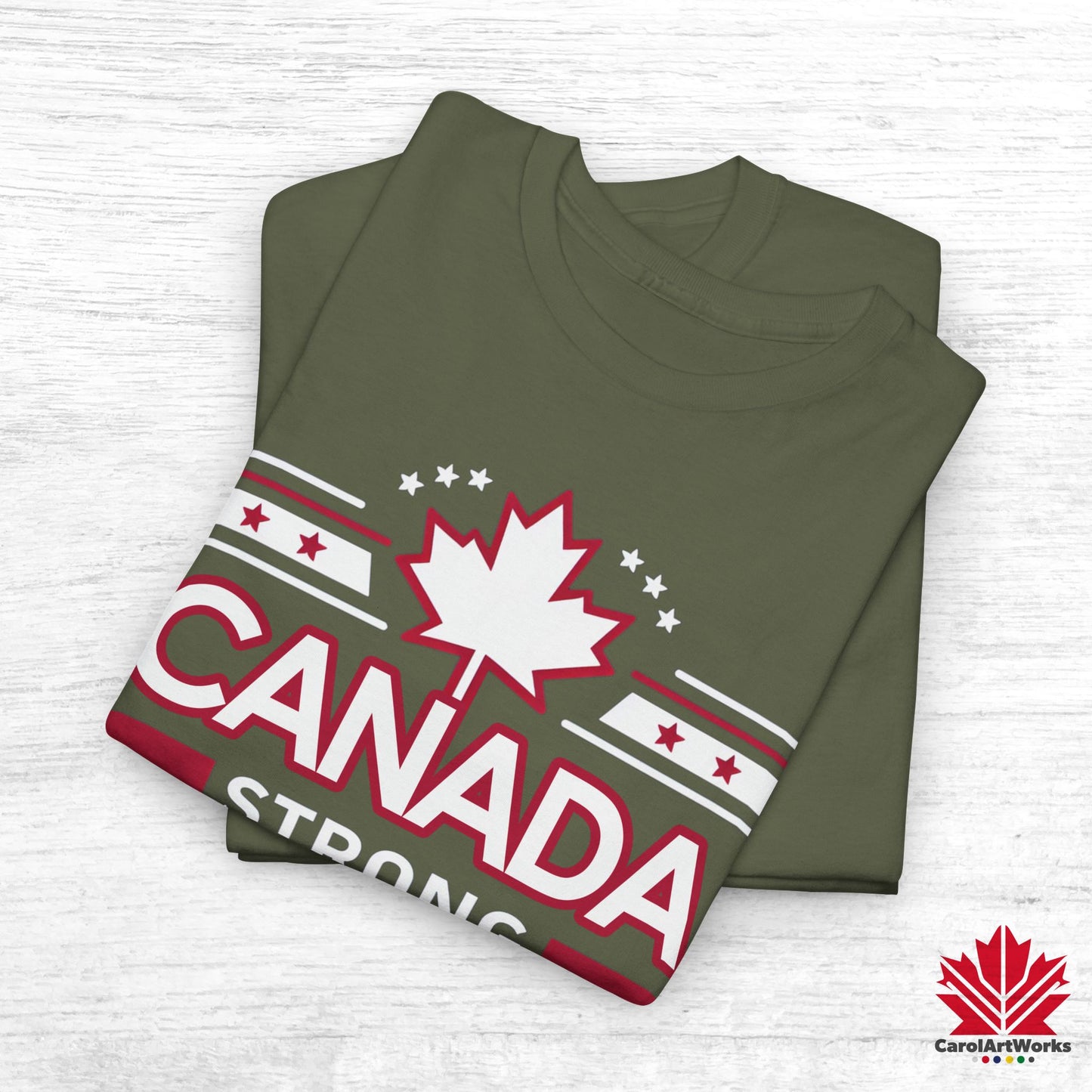 “Canada Strong Again” Unisex Cotton Tee – Comfortable Casual Wear