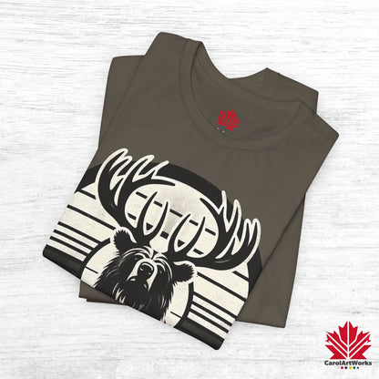 “Wild & Free” Unisex Short Sleeve Tee – Nature Inspired Graphic T-Shirt