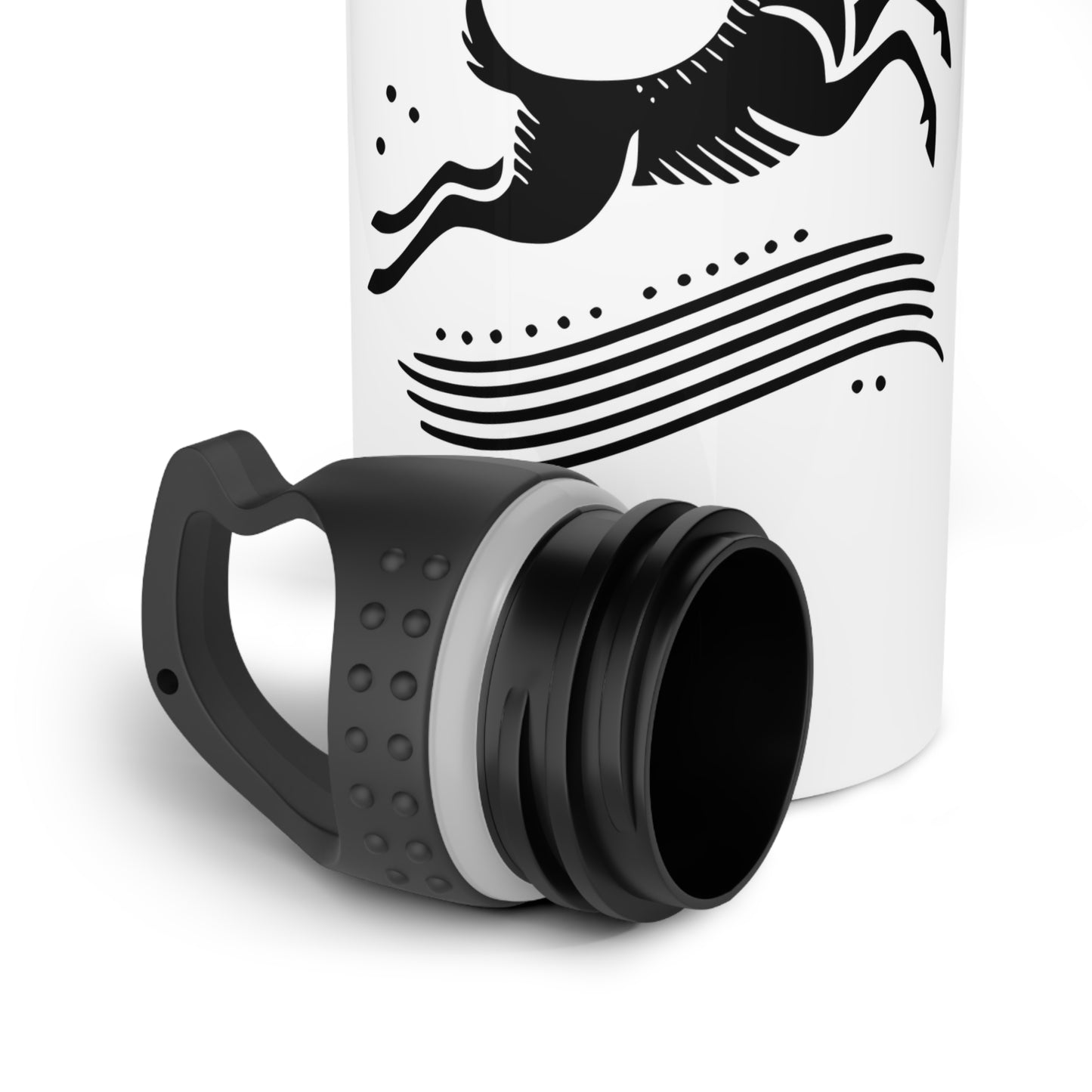 scandinavian minimalistic Design DEER Steel Water Bottle – Adventure & Nature Inspired Drinkware