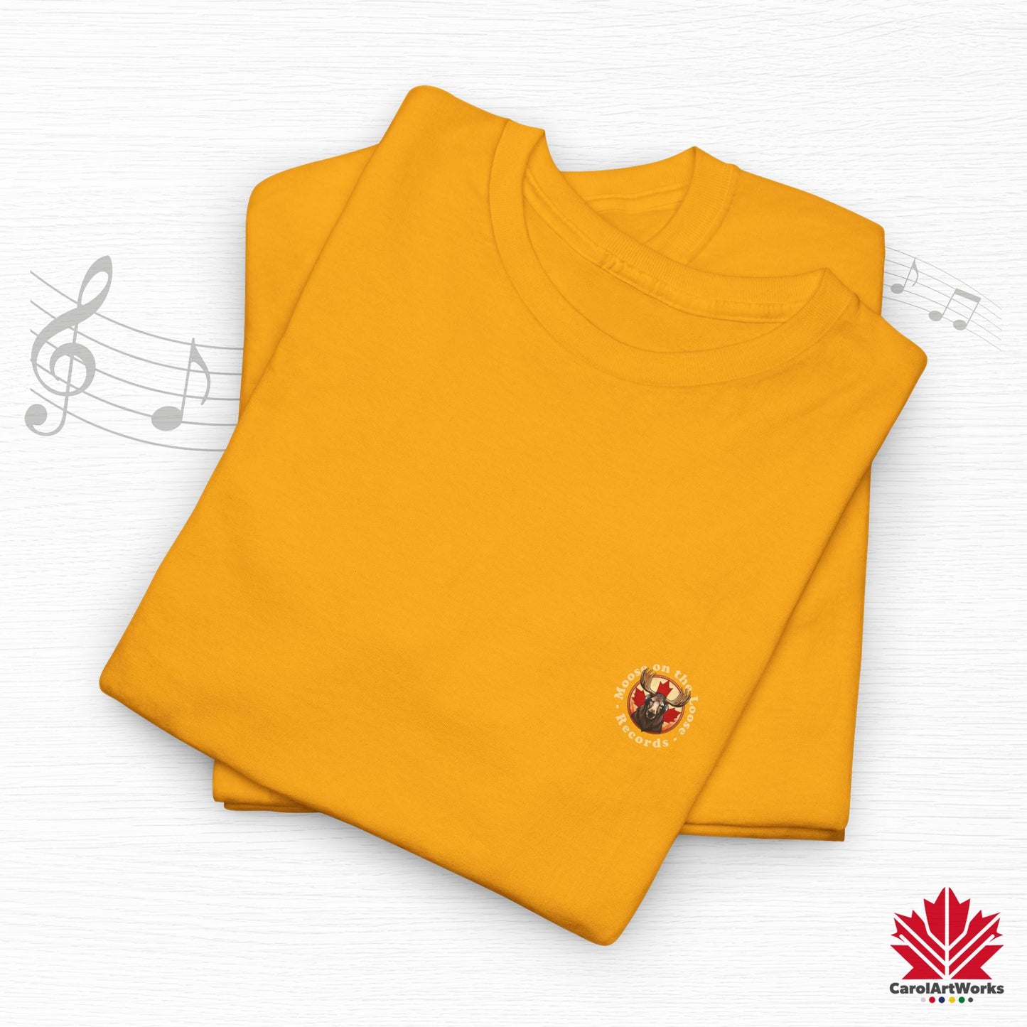 "Moose on the Loose Records" Classic Cotton Tee - Wear the Sound of Canada