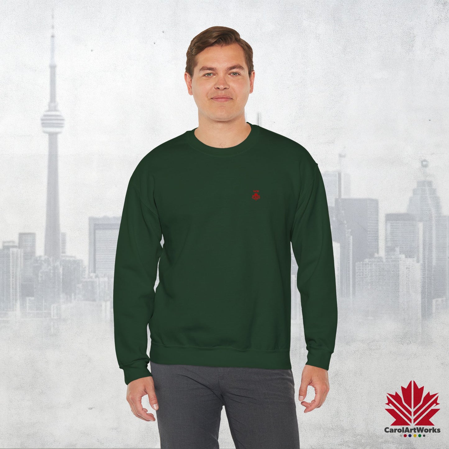 Sweat-shirt unisexe « We Can » avec motif feuille d'érable – Sweat-shirt motivant pour un confort quotidien, fierté canadienne