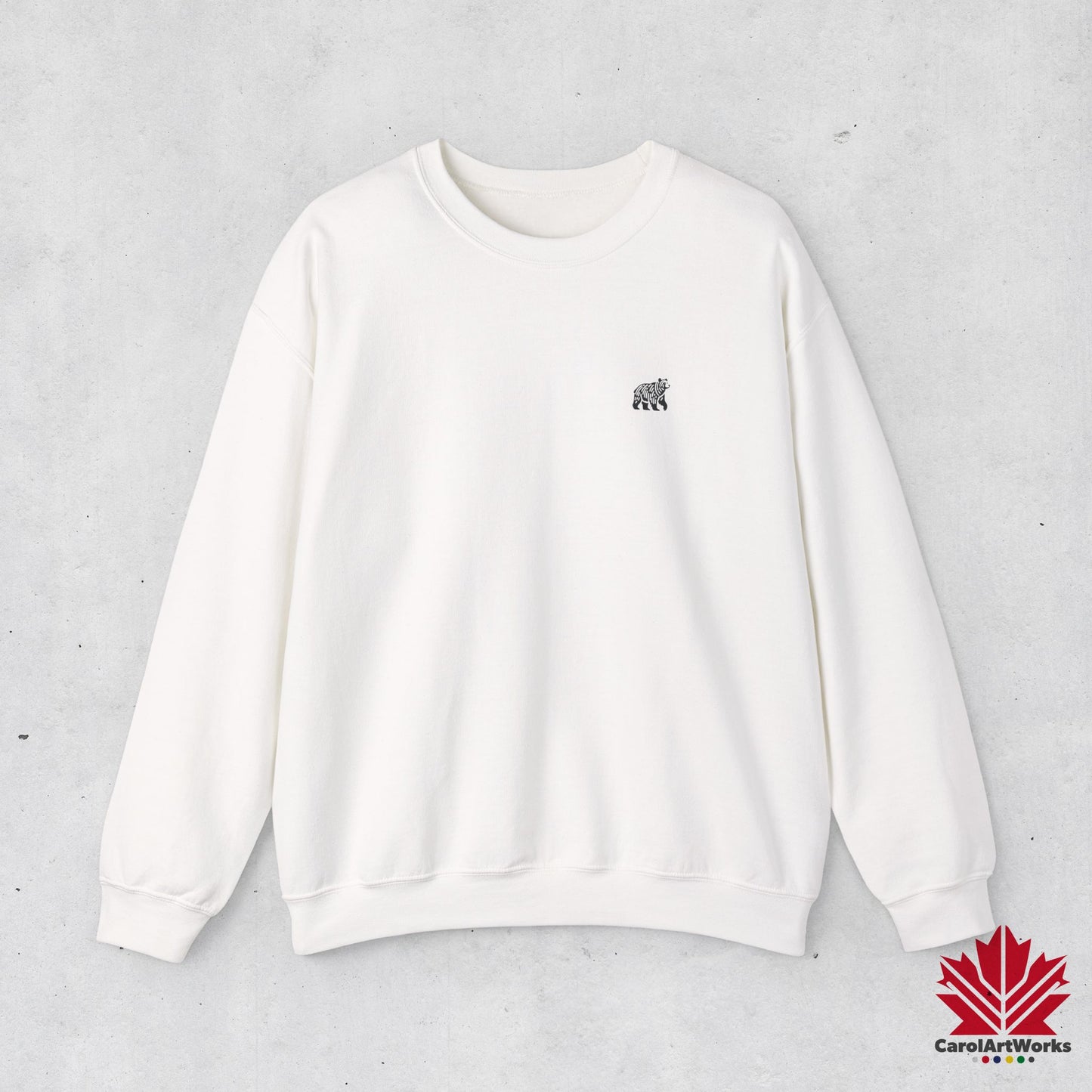 Sweat-shirt unisexe au design minimaliste scandinave BEAR – Tenue décontractée et confortable