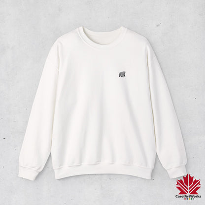 Sweat-shirt unisexe au design minimaliste scandinave BEAR – Tenue décontractée et confortable