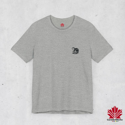 scandinavian minimalistic BEAVER Design Unisex Short Sleeve Tee - Soft and Comfortable, Perfect for Everyday Wear and Nature Lovers