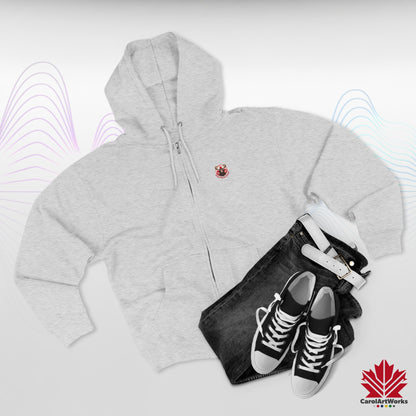 "Great North Sound" Moose and Music Unisex Zip Hoodie