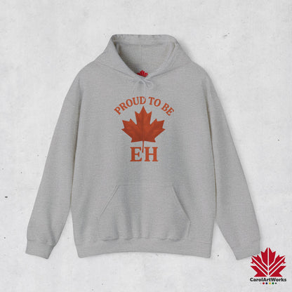 Fier d'être EH – Sweat à capuche confortable avec Maple Attitude