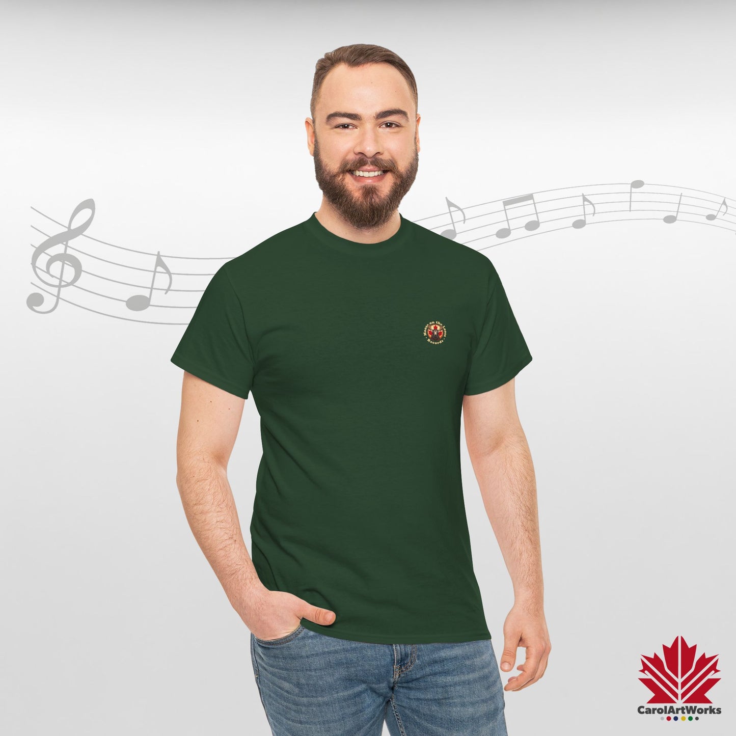 "Moose on the Loose Records" Classic Cotton Tee - Wear the Sound of Canada