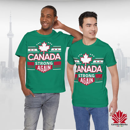 “Canada Strong Again” Unisex Short Sleeve Tee – Comfortable Casual Wear