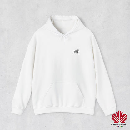 Sweat à capuche unisexe au design minimaliste scandinave BEAR – Parfait pour un usage quotidien