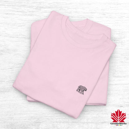 scandinavian minimalistic BEAR Design Unisex Cotton Tee – Casual Everyday Wear