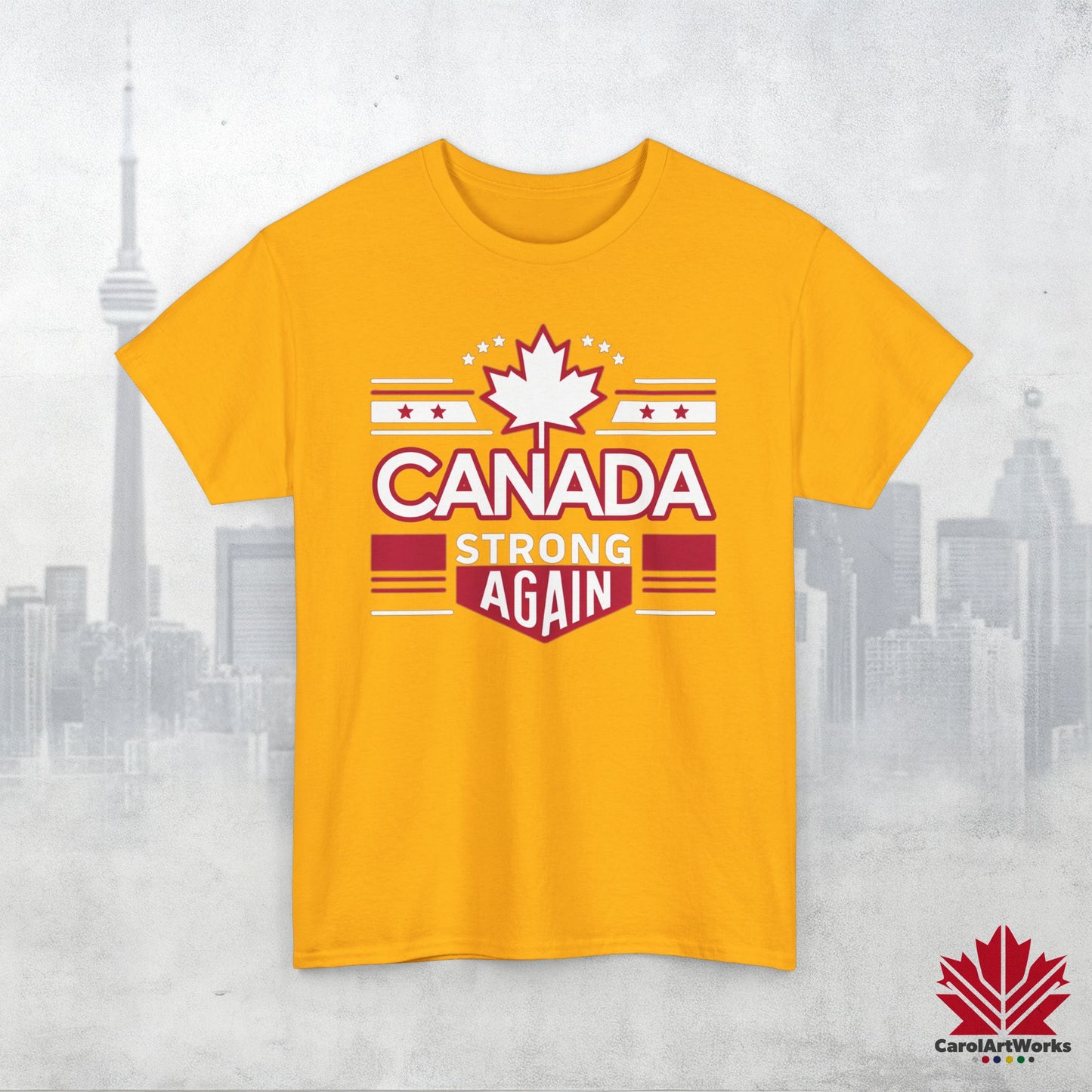 “Canada Strong Again” Unisex Cotton Tee – Comfortable Casual Wear