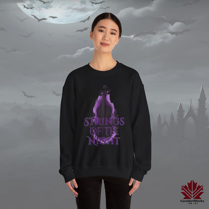 Strings of the Night – Halloween Sweatshirt | Gothic Orchestra Vibes