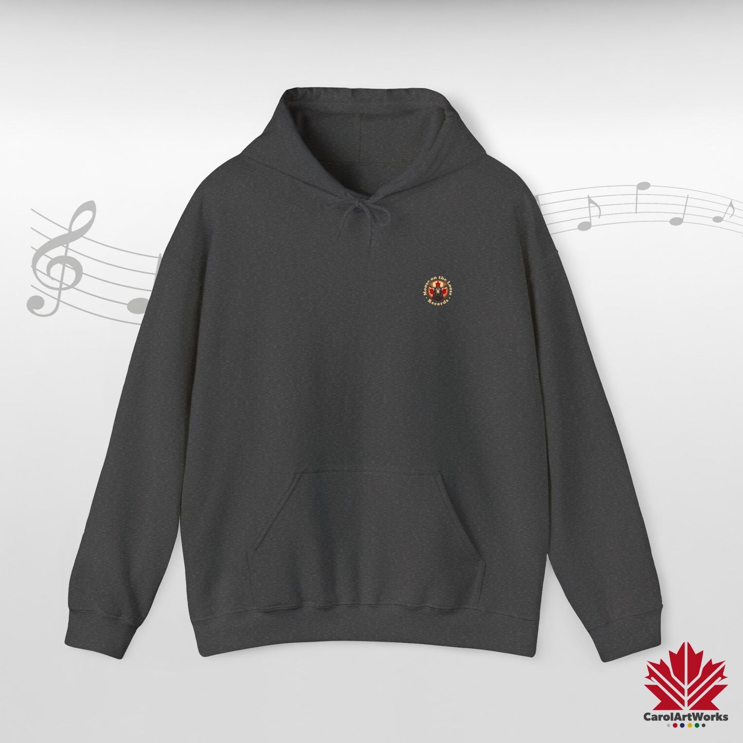 “Moose on the Loose Records” Unisex Hoodie – The Beat of Canada in Cozy Comfort
