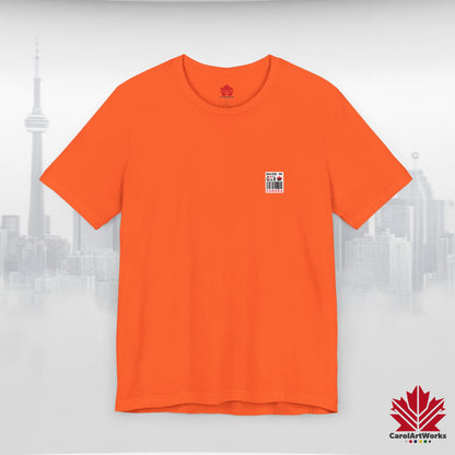 "Made in Canada" product label Design Unisex Short Sleeve Tee – Minimalist, Playful, and Proud