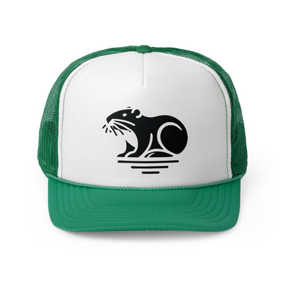 scandinavian minimalistic BEAVER Design Trucker Cap – Perfect for Outdoor Enthusiasts and Nature Lovers