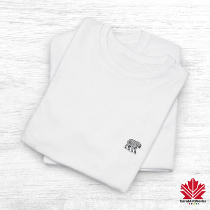 scandinavian minimalistic BEAR Design Unisex Cotton Tee – Casual Everyday Wear