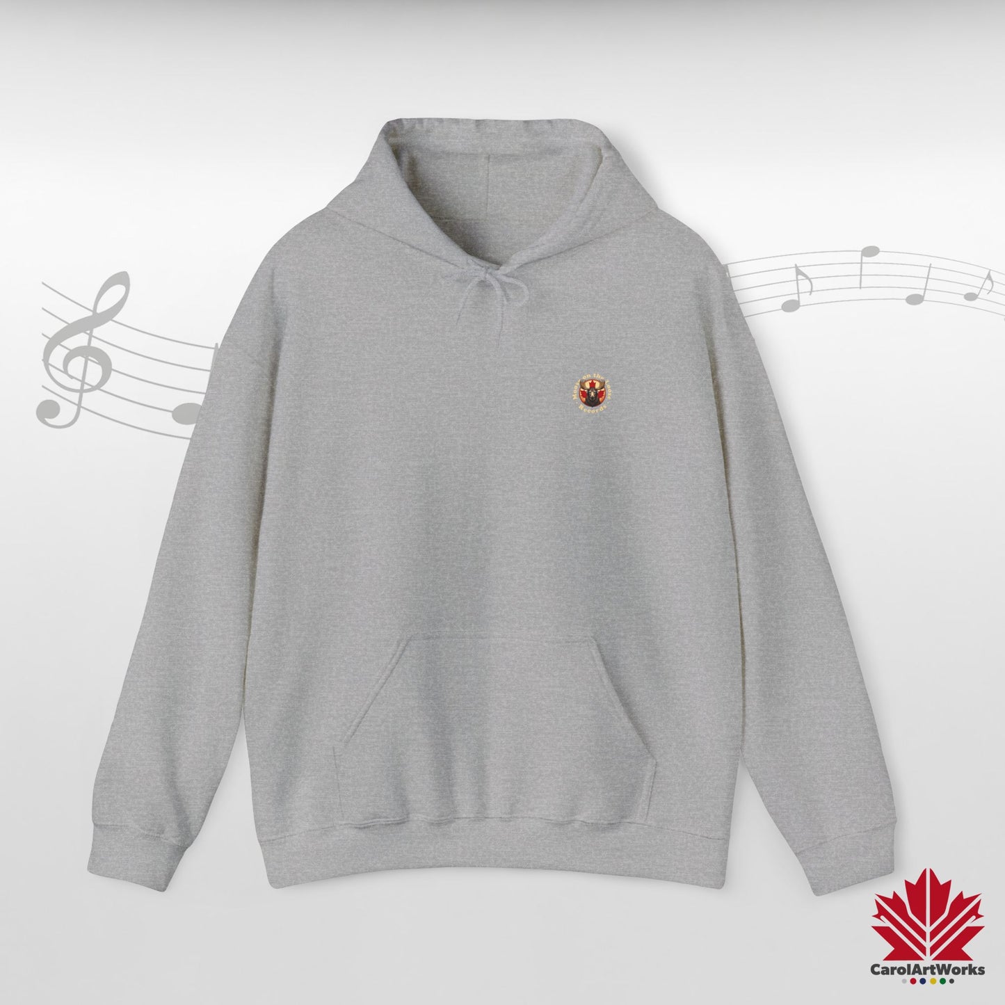 “Moose on the Loose Records” Unisex Hoodie – The Beat of Canada in Cozy Comfort