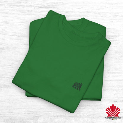 scandinavian minimalistic BEAR Design Unisex Cotton Tee – Casual Everyday Wear