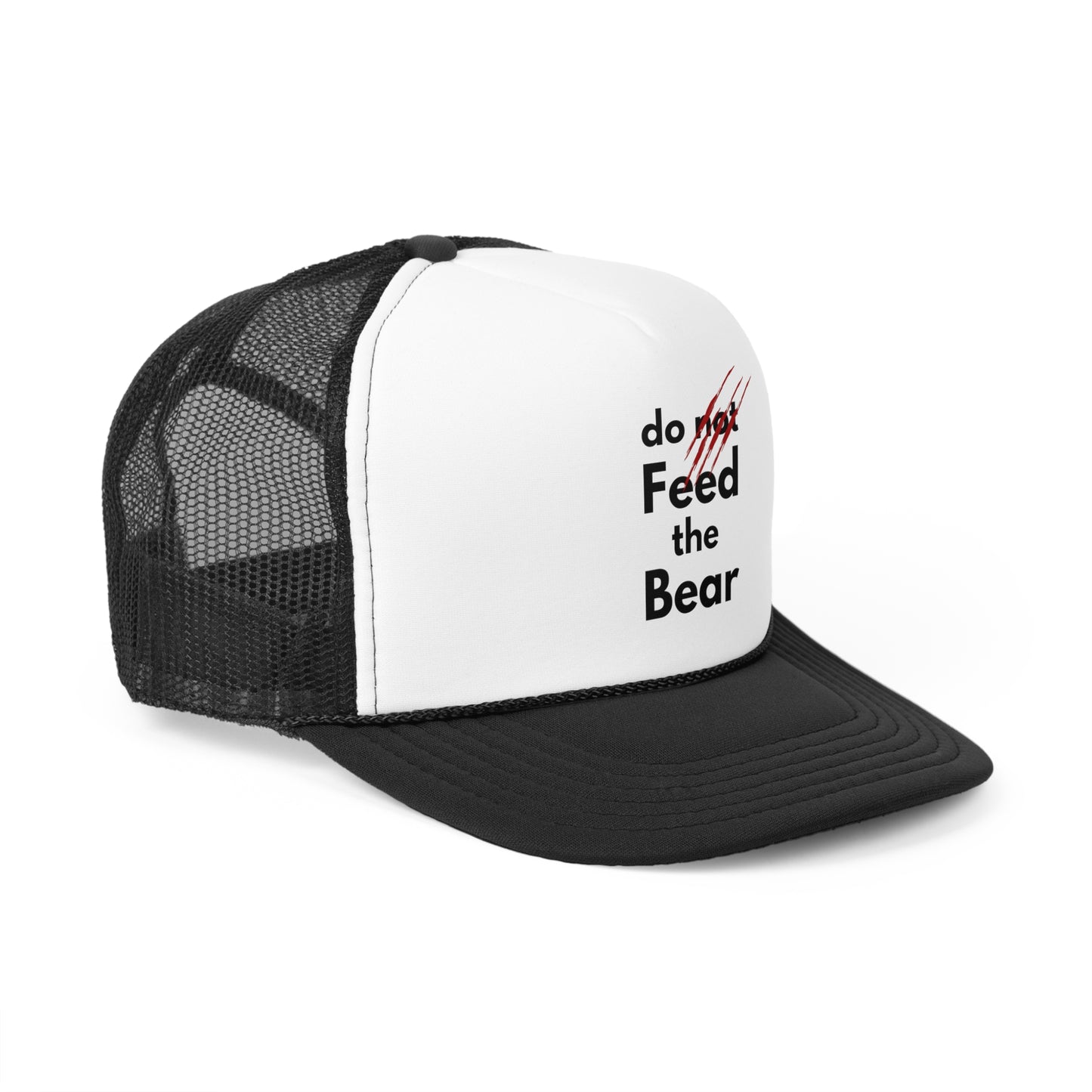 "Do Not Feed the Bear" Trucker Cap - Fun Camping Hat for Adventure Lovers