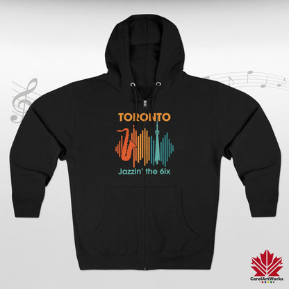 Toronto Jazzin' the 6ix – Sweat à capuche zippé pour des mouvements fluides et des rythmes de rue