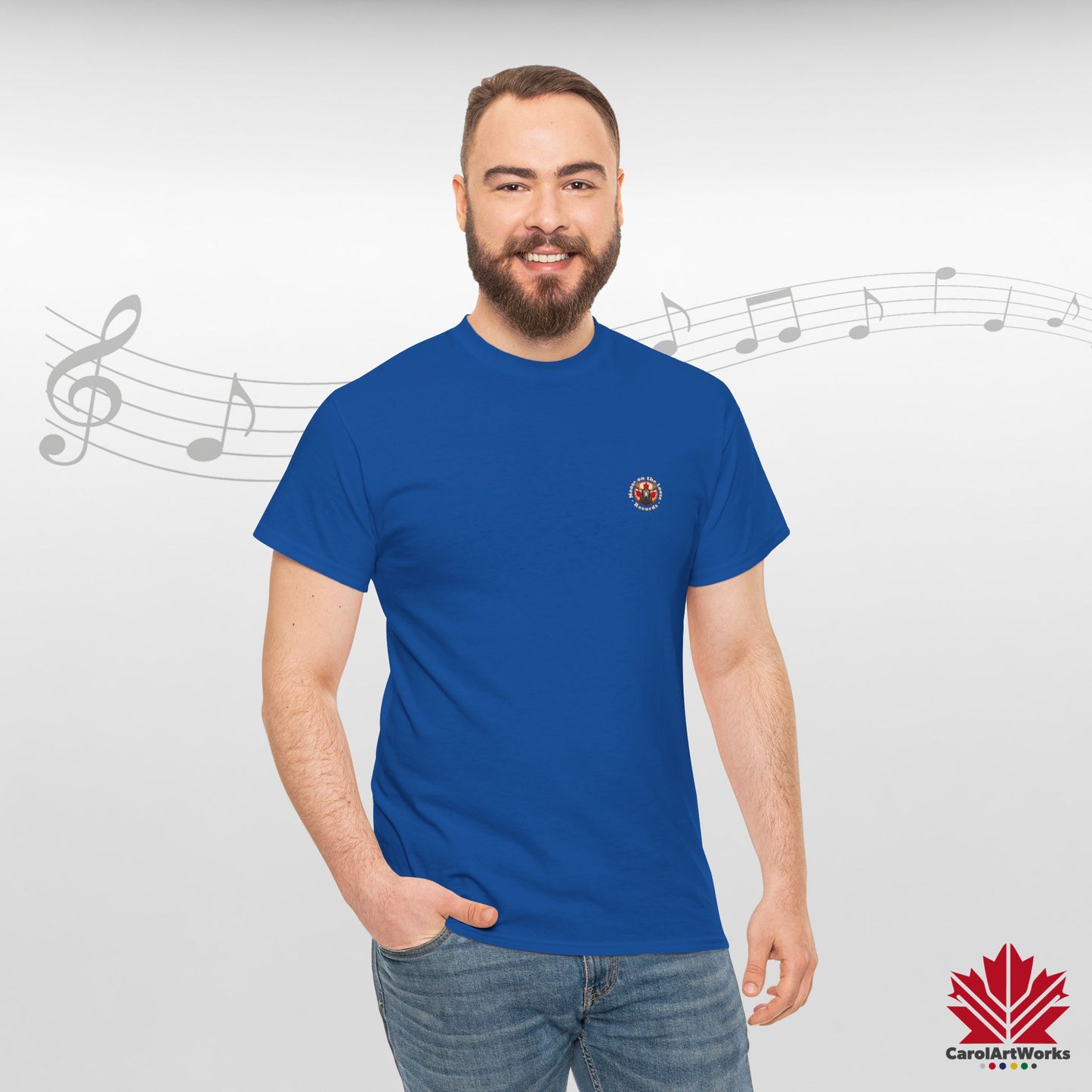 "Moose on the Loose Records" Classic Cotton Tee - Wear the Sound of Canada