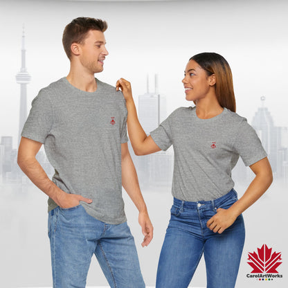 “WE CAN” with Maple Leaf Unisex Short Sleeve Tee – Casual Comfort for Every Occasion