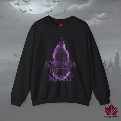 Strings of the Night – Halloween Sweatshirt | Gothic Orchestra Vibes
