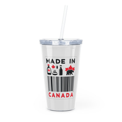 “Made in Canada” Tumbler with Straw – Perfect for Gifts and Celebrations