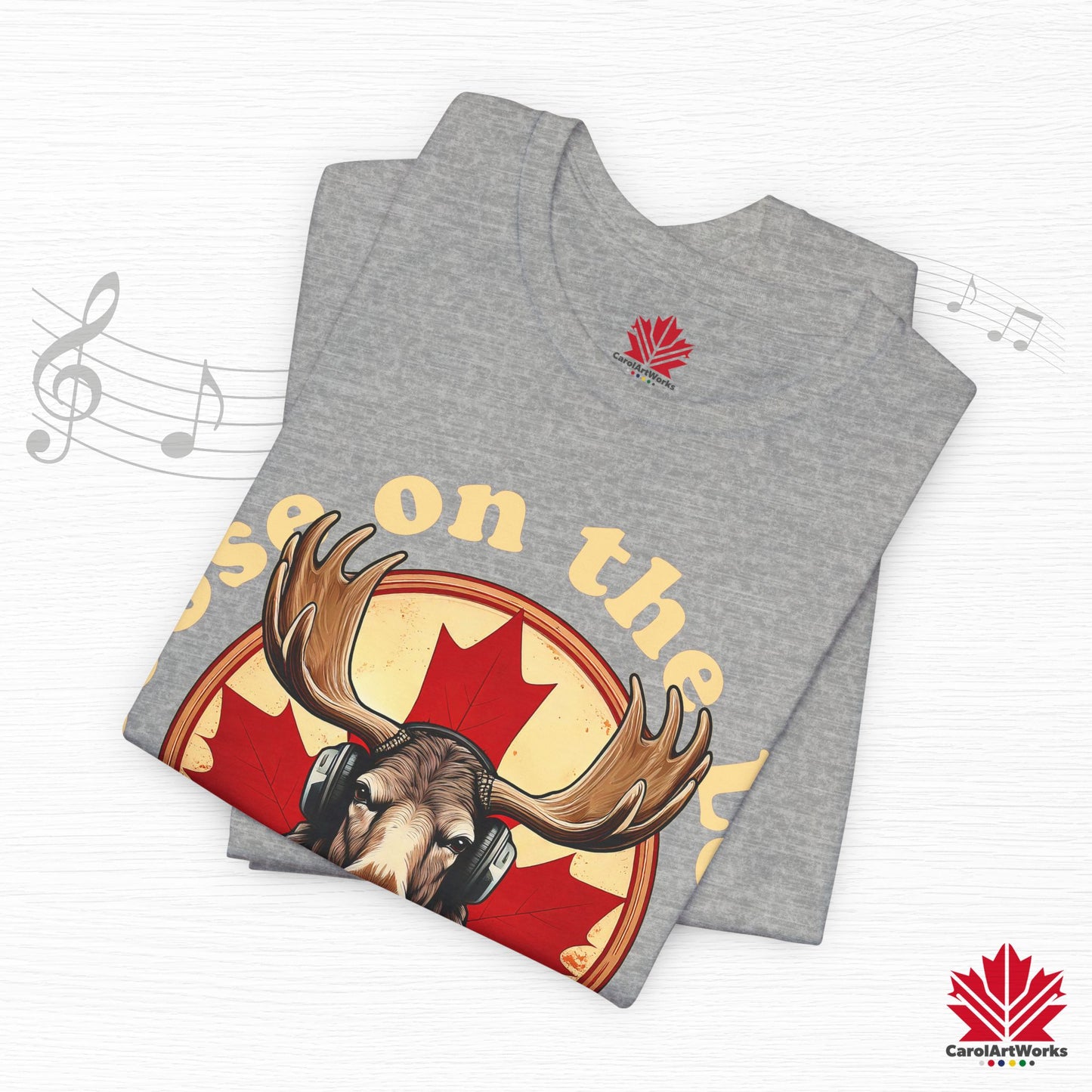 “Moose on the Loose Records” Unisex Short Sleeve Tee – A Hit for Every Playlist