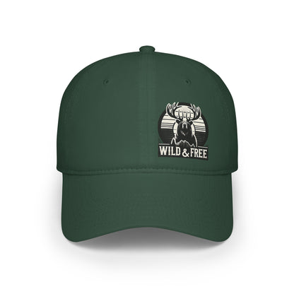 “Wild & Free” Baseball Cap – Outdoor Hat for Adventurers