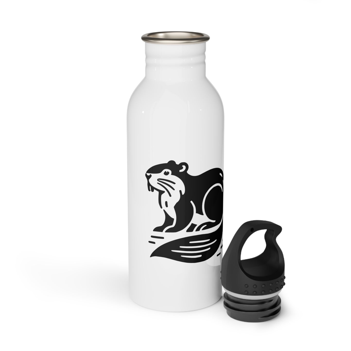 scandinavian minimalistic Design BEAVER Steel Water Bottle – Adventure & Nature Inspired Drinkware