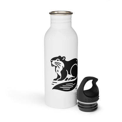 scandinavian minimalistic Design BEAVER Steel Water Bottle – Adventure & Nature Inspired Drinkware