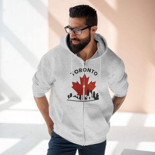 Sweat à capuche zippé Toronto Leafline pour des balades en ville en toute saison
