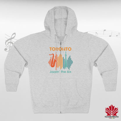 Toronto Jazzin' the 6ix – Sweat à capuche zippé pour des mouvements fluides et des rythmes de rue