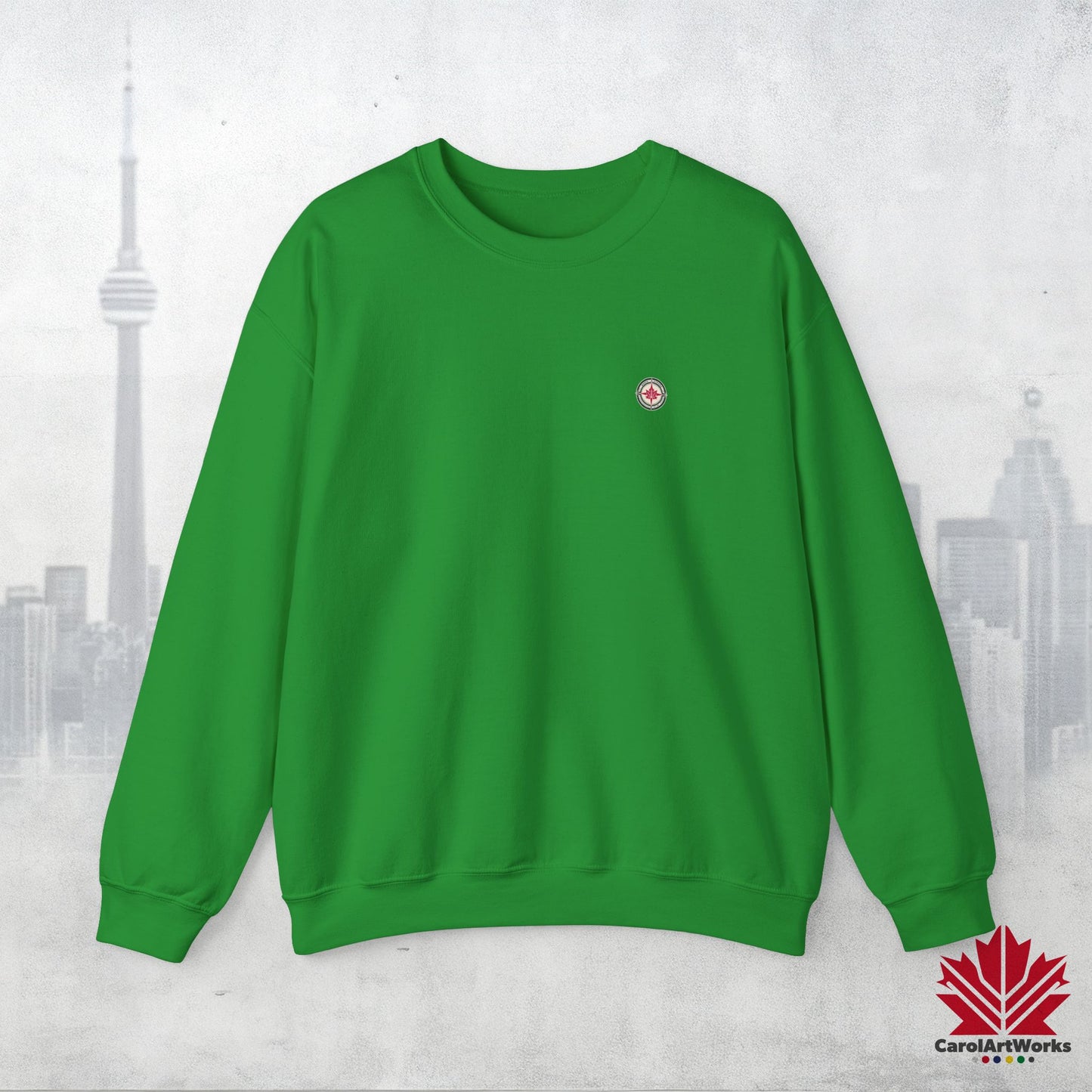 “North Strong” Compass Design Unisex Sweatshirt – Navigate Adventure with Canadian Pride