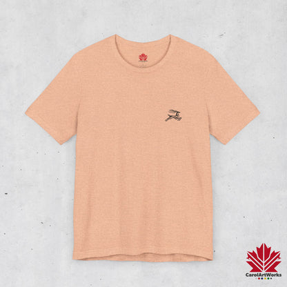 scandinavian minimalistic DEER Design Unisex Short Sleeve Tee - Soft and Comfortable, Perfect for Everyday Wear and Nature Lovers
