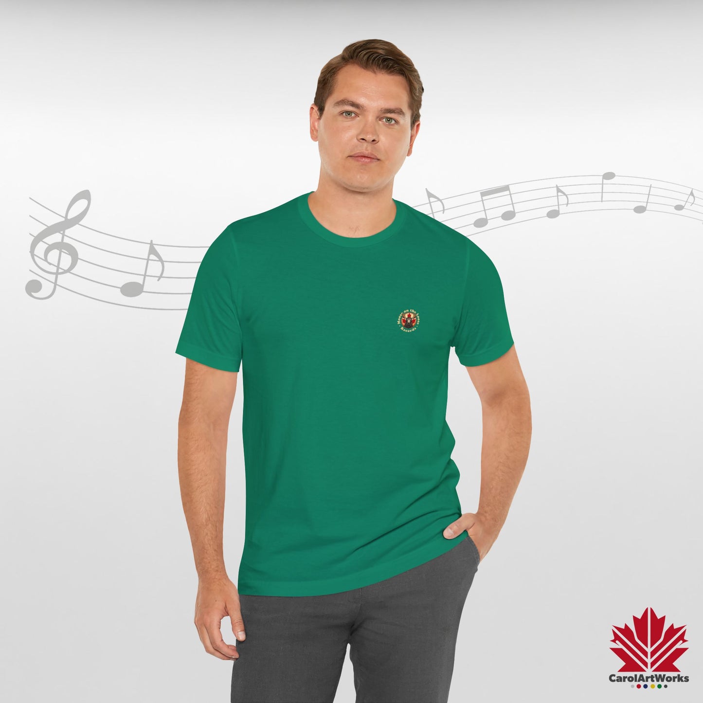 “Moose on the Loose Records” Unisex Short Sleeve Tee – A Hit for Every Playlist