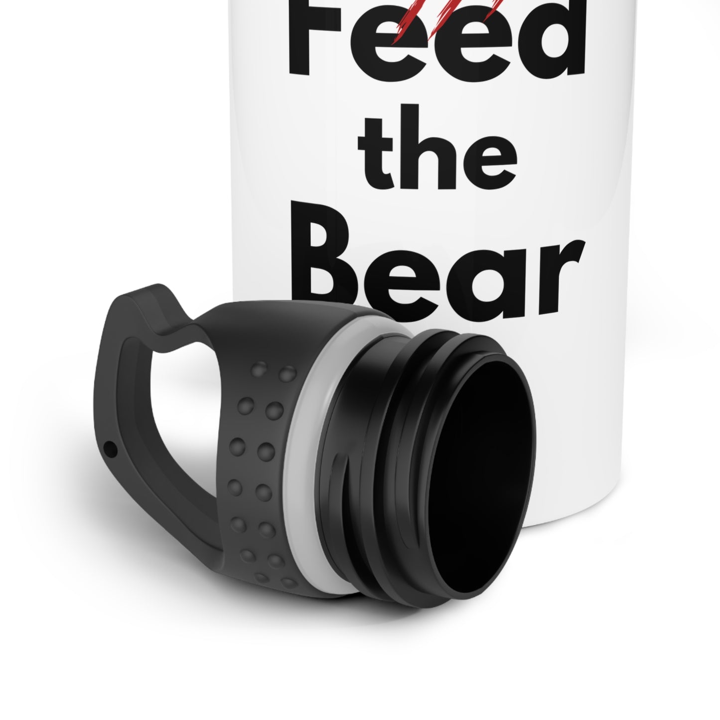 'Do Not Feed the Bear' Adventure Ready Stainless Steel Water Bottle