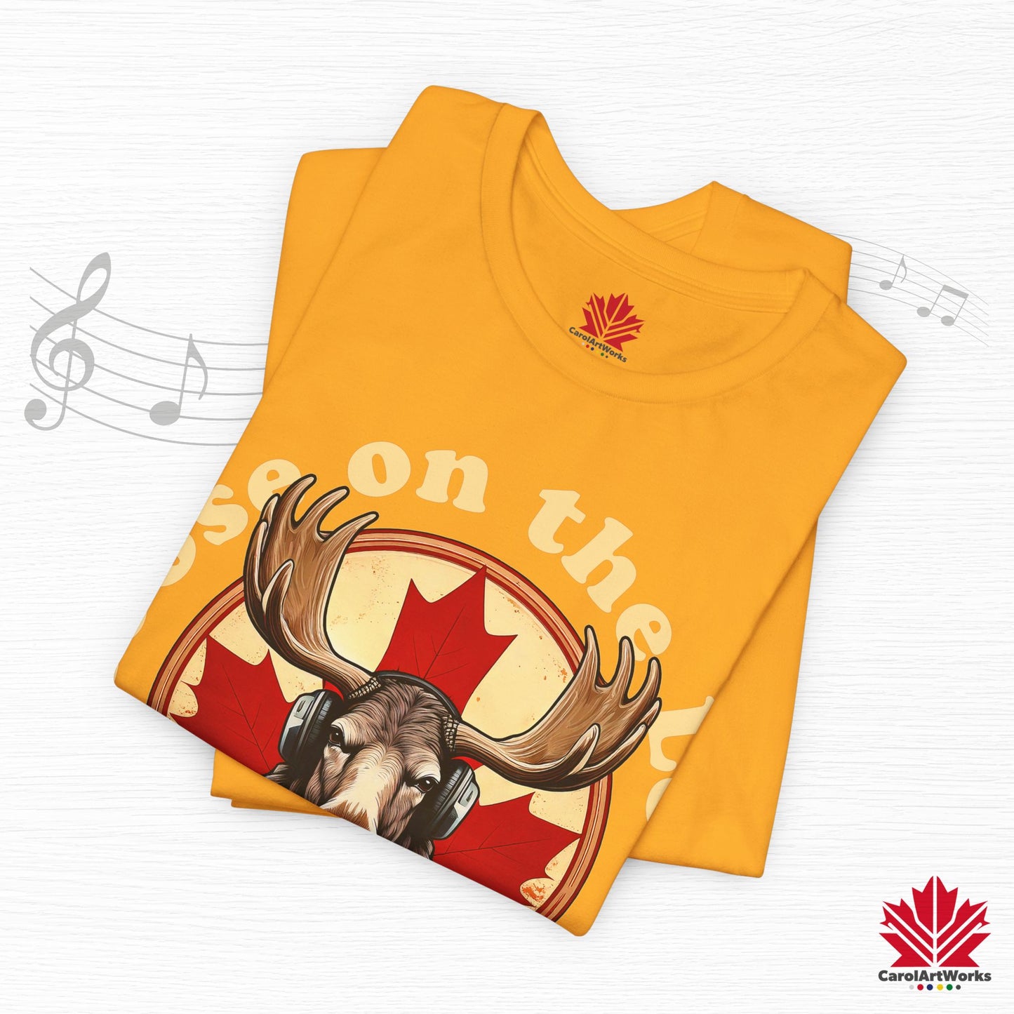“Moose on the Loose Records” Unisex Short Sleeve Tee – A Hit for Every Playlist