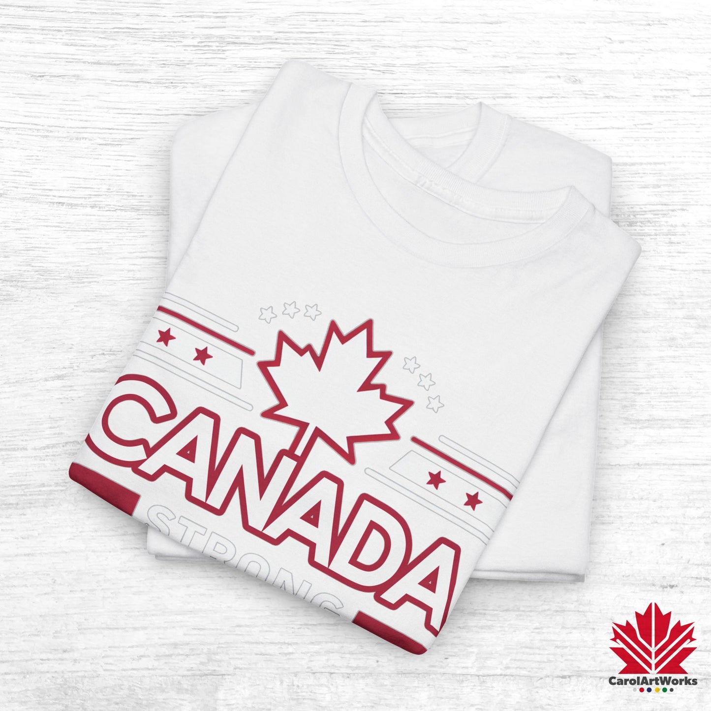 “Canada Strong Again” Unisex Cotton Tee – Comfortable Casual Wear