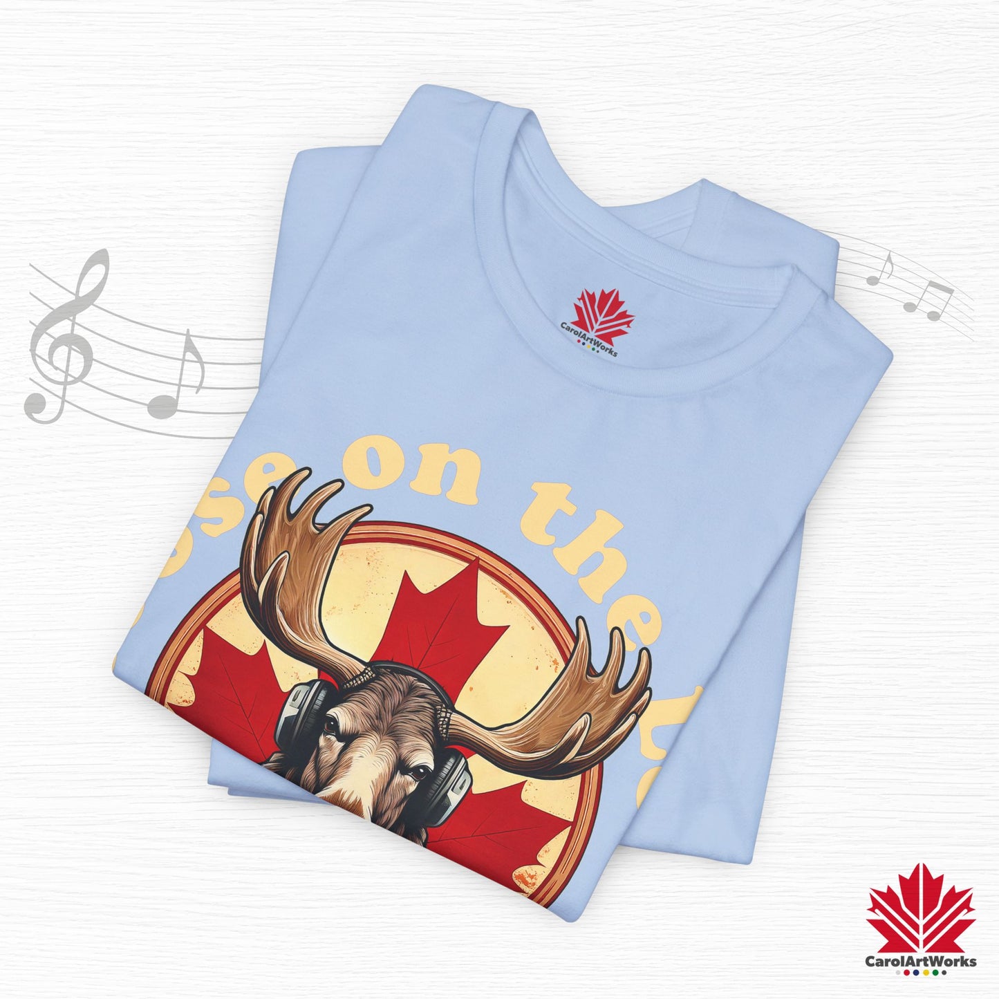 “Moose on the Loose Records” Unisex Short Sleeve Tee – A Hit for Every Playlist